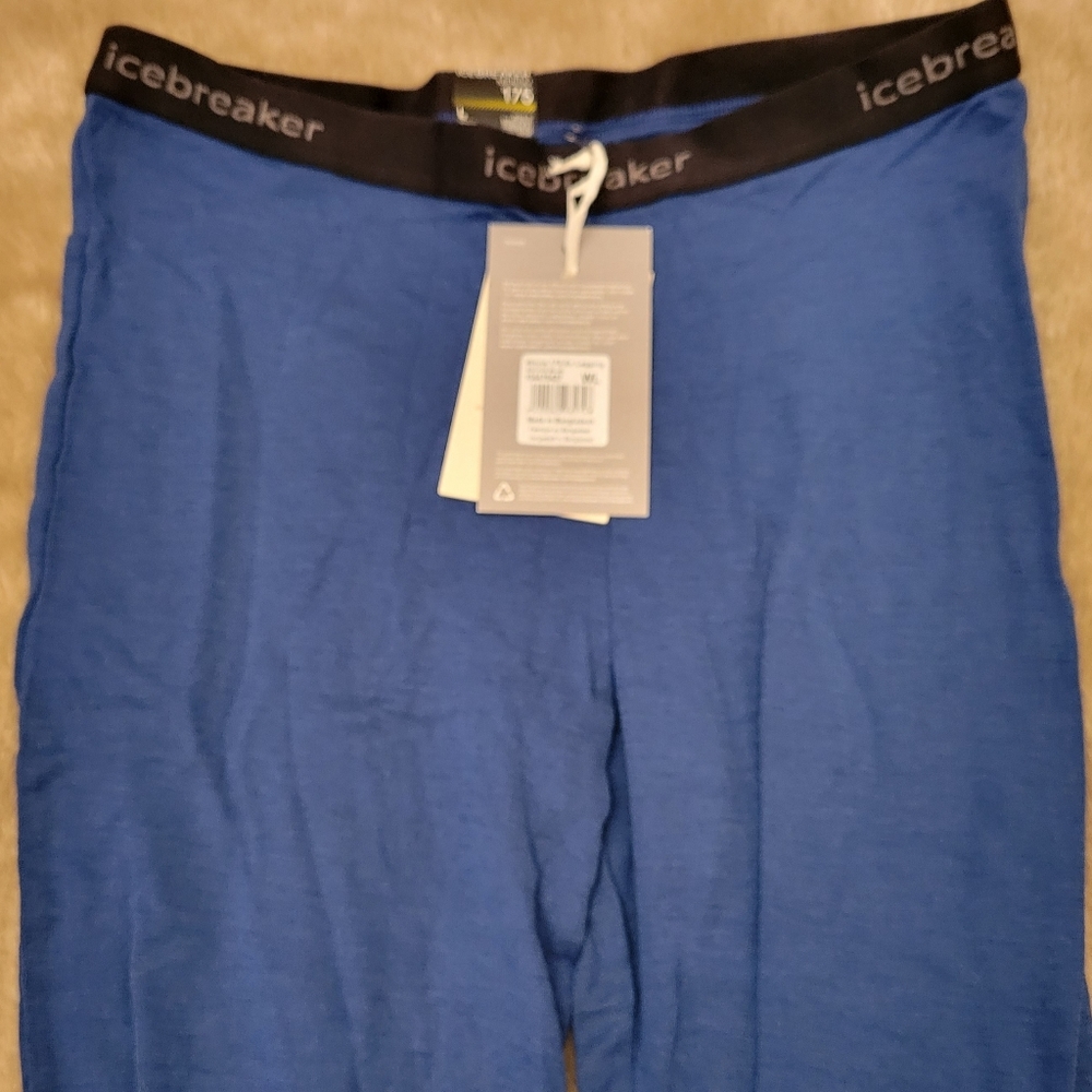 NEW box Icebreaker Merino 175 Cold Weather Leggings - Wool Base Layer Thermal - Picture 7 of 12